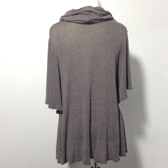 Ella Moss Cowl Neck Short Sleeve Top Small - Picture 2 of 3